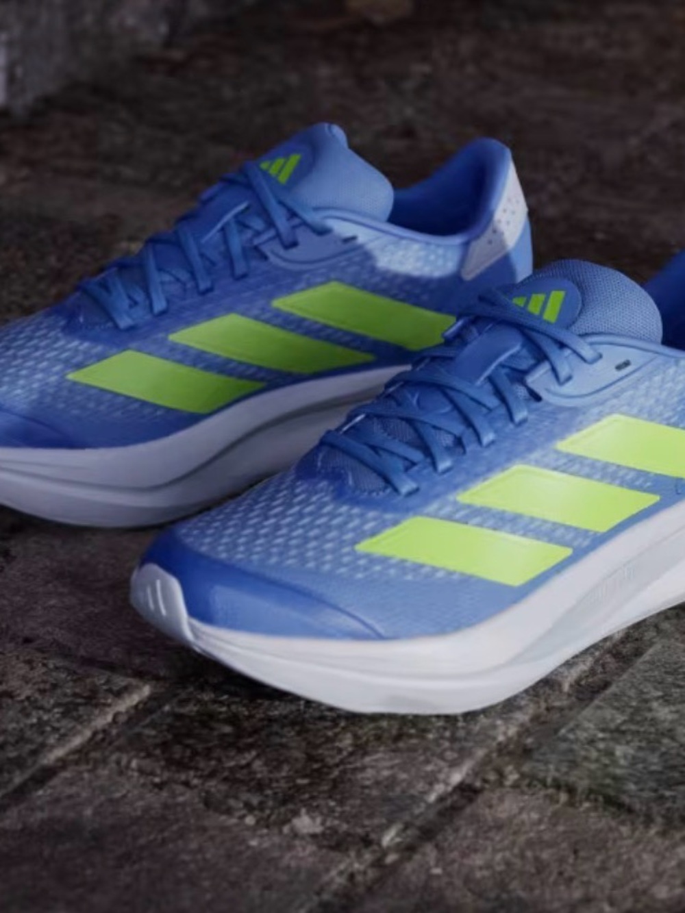 Adidas women’s Athletic Shoes - Blue with Neon Yellow Accents